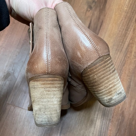 Sam Edelman Leather Macon Brown Ankle Booties - Picture 7 of 14